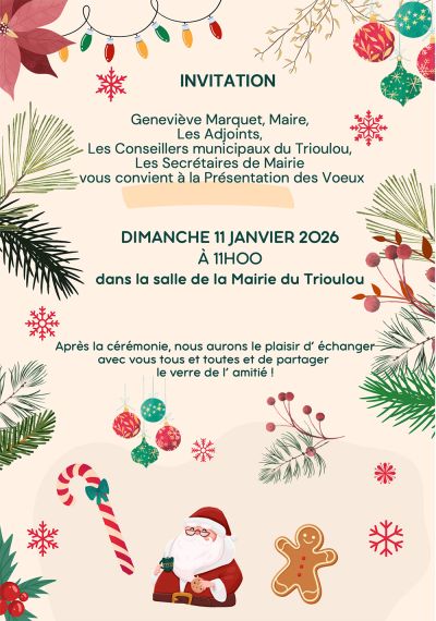 Invitation Cérémonie des Vœux